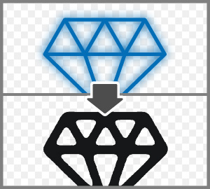 ぼかし効果はNG