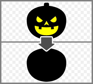 透過処理は忘れず削除