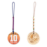 円形木製チャーム