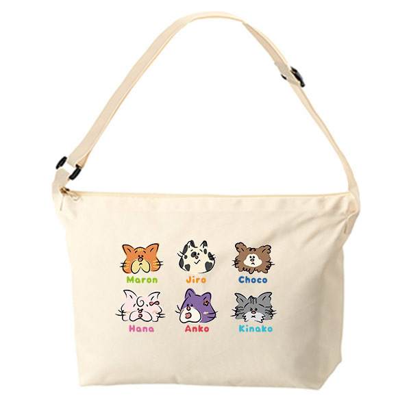 アジャスター付ファスナーショルダーバッグ