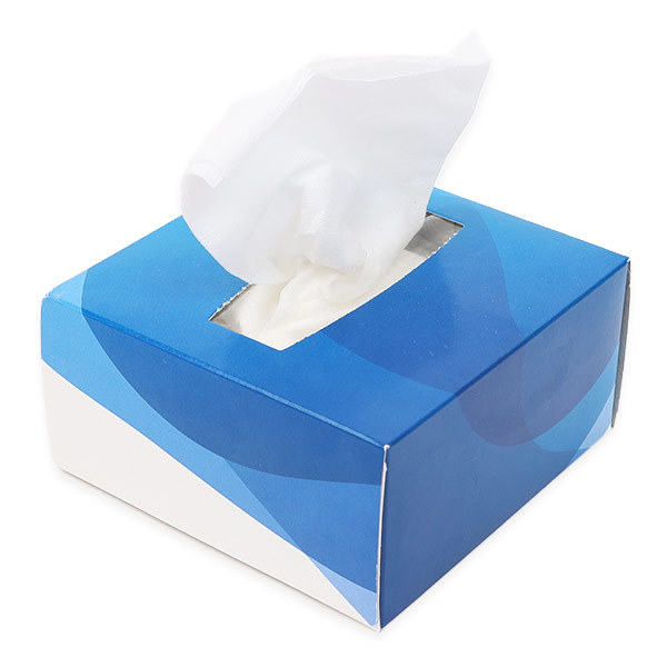 ハーフキューブ型ボックスティッシュ40組（100個セット）