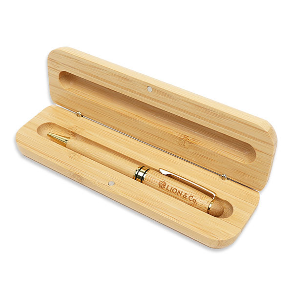 ケース付き 天然竹製ボールペン