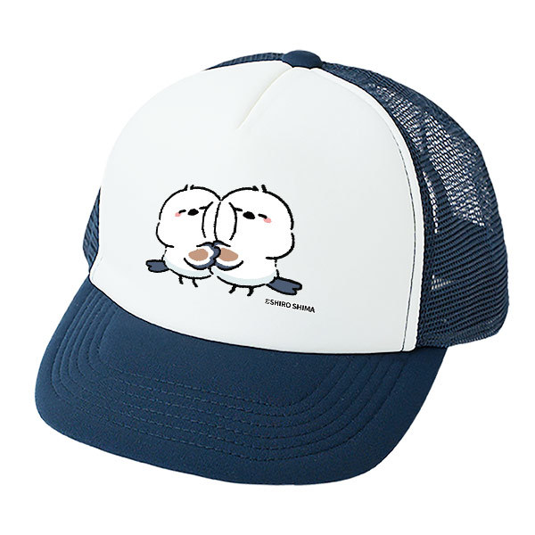 フラットバイザーメッシュキャップ