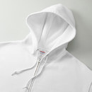 存在感のある大きめの二重フードが特徴！ネームタグは手で簡単に切り離しが可能です