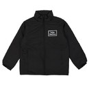 ブランドロゴを大きくプリントしたオリジナルのジャケットを1点から作成可能