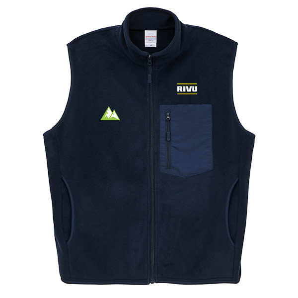 United Athle マイクロフリース フルジップ ベスト（一重）