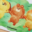  凹凸のあるキャンバス素材にフルカラープリント