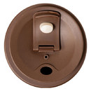 しっかり締まる飲み口付きのフタ