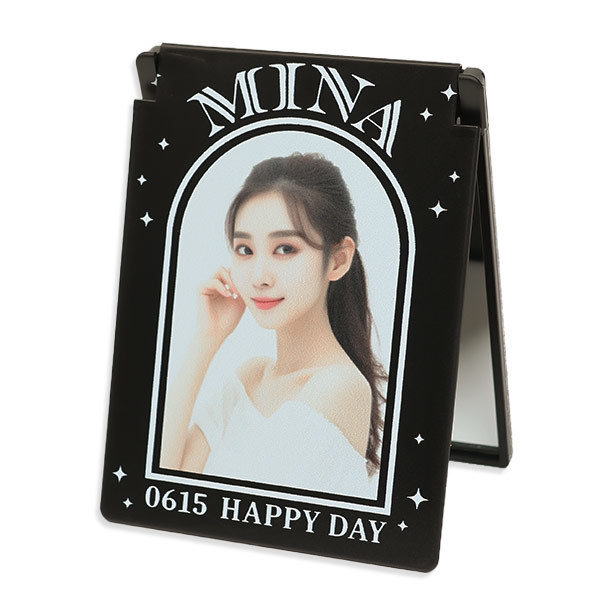 全面印刷 マットスクエアミラー（S）ブラック