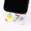 充電ケーブル用の穴が開いているため、立てかけながら充電できます