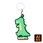 フリー型アンブレラマーカー（クリアグリーン）傘に付けられるダイカットアクリルネームタグをフルカラーでオリジナルに 物販などの大ロットはもちろん1個でも注文可能