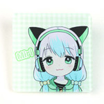 角型アクリルバッジ