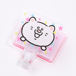 角形アクリルクリップスタンド メモスタンドにもなる2way 大ロットはもちろん1個から制作可能 安い自作スクエア型クリップ