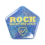 五角形ラメ缶バッジ