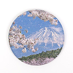 和紙缶バッジ 安全ピン（丸型）57mm