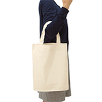 コットンガゼットマチ付バッグ(M)