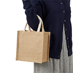 ジュートスクエアトートバッグ(S)