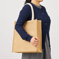 ジュートスクエアトートバッグ(ML)