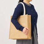 ジュートスクエアトートバッグ（ML）