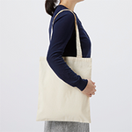 ノベルティオーガニックコットンフラットショルダートート