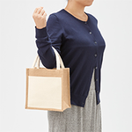 ノベルティジュート＆キャンバスポケットトート（S）