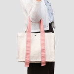 10oz キャンバスカラーハンドルスクエアトート