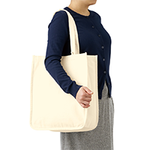 10oz 仕切りポケット付きキャンバスホリデースクエアトート