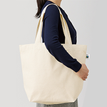 10oz 内ポケット付きフェアトレードコットンキャンバストート（L）