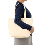 12oz キャンバスベーシックファスナートート（M）