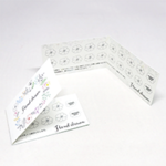 二つ折りスタンプカード（横型）100枚セット