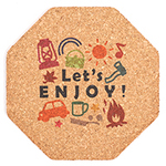 【販促向け】コルクコースター 八角形