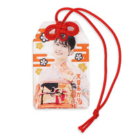 アクリルお守り(M)赤色のお守り紐付きクリアキーホルダー 物販品や販促品などの大ロットはもちろん1個でも注文可能