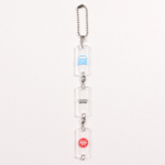 タグ型連結キーホルダー（クリア）