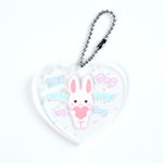ハート型キーホルダー（クリア）