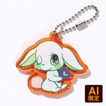 フリー型キーホルダー（クリアオレンジ）