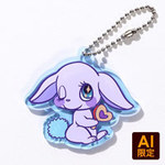 フリー型キーホルダー（クリアブルー）