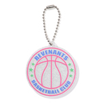 円形キーホルダー（シルバーラメ）