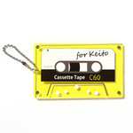 名刺型キーホルダー（クリアイエロー）