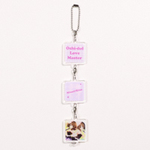 正方形連結キーホルダー（クリア）