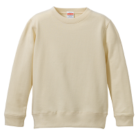 ベージュ United Athle 10.0oz クルーネックスウェット（キッズ）