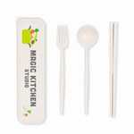 カトラリーセット麦わら入タイプロング（3点）