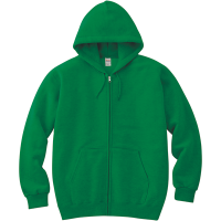グリーン Printstar 8.4oz ジップアップライトパーカー（レディース）