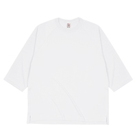 Cross Stitch 6.2oz オープンエンド ラグラン七分袖Tシャツ