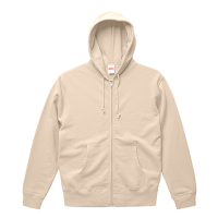 ベージュ United Athle 10.0oz スウェットフルジップパーカー