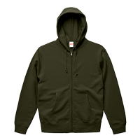 グリーン United Athle 10.0oz スウェットフルジップパーカー