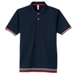 LIFEMAX 裾ラインリブポロシャツ