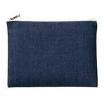 デニムフラットポーチ インディゴ（M）