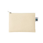 フェアトレードコットンキャンバスフラットポーチ（S）