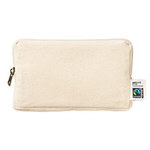 フェアトレードコットンスリムスクエアポーチ（M）
