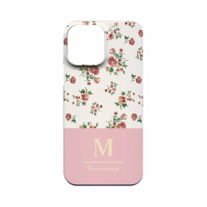 イニシャルを入れられる小花柄のiPhone 13 Pro Max ハードカバーケースをオリジナルでプリント　趣味・ハンドメイドのテンプレート